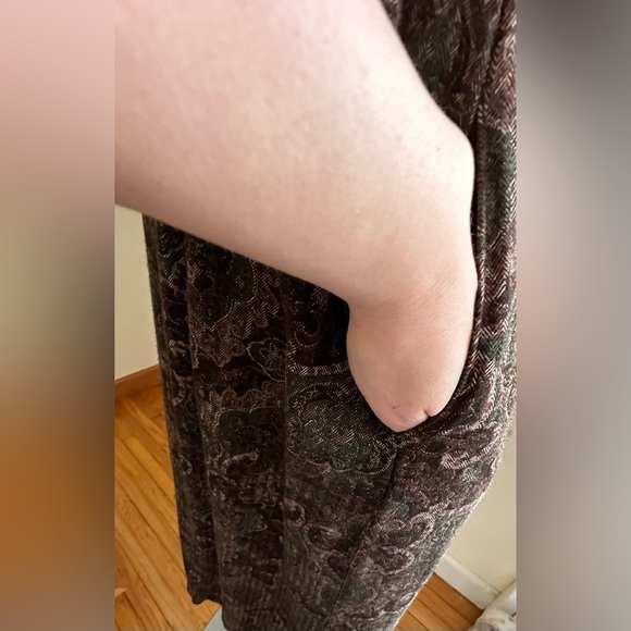 First Option Too Vintage Paisley Design Pleaded Sz XL Elastic Waist Runs… - Picture 5 of 11